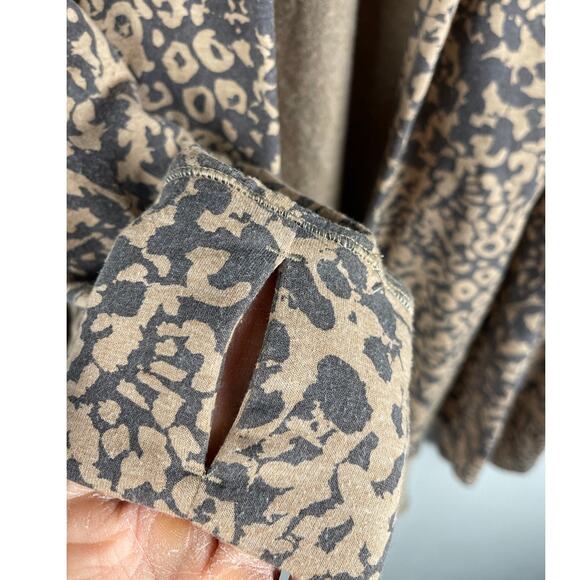 Cuddl Duds Comfortwear French Terry Cascade Open Front Cardigan Size Small - Picture 5 of 8